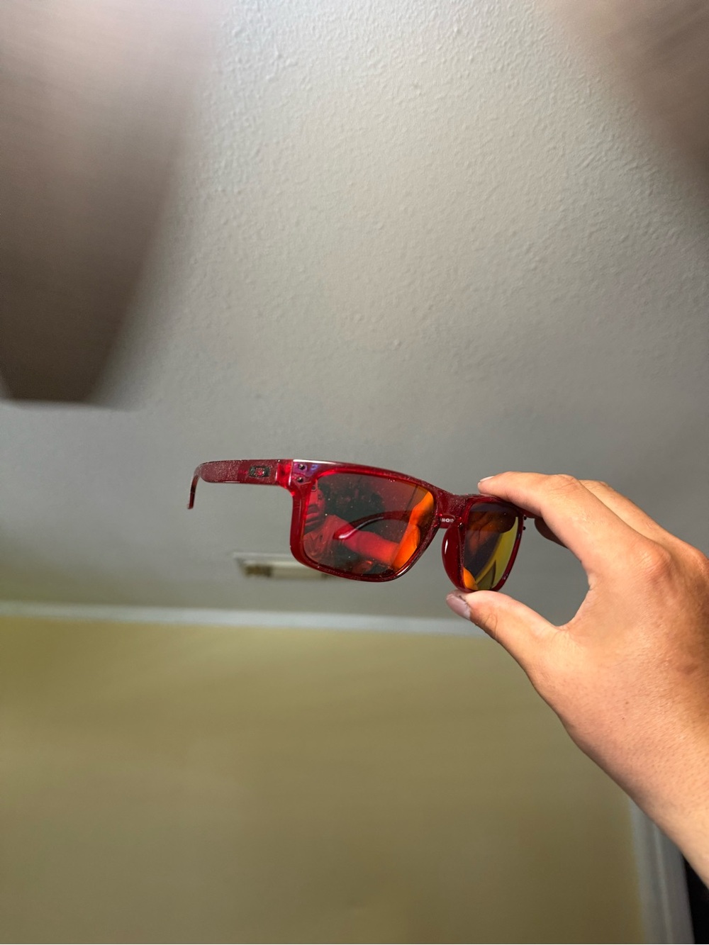 Red Mirrored Wayfarer Sunglasses oaks o sunglasses